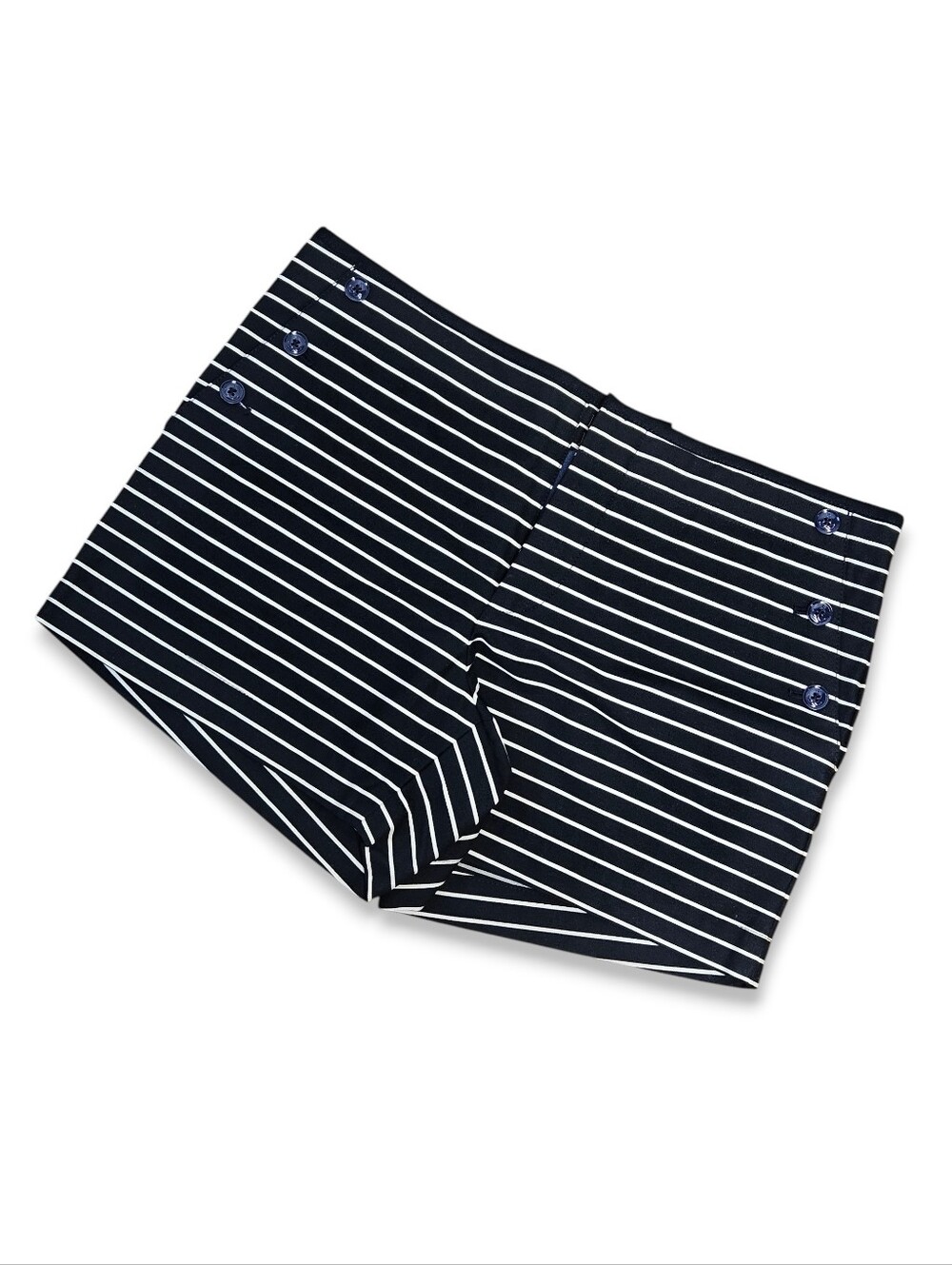 Tommy Hilfiger Size 12 Shorts Navy Striped Sailor 100% Cotton Nautical Retro